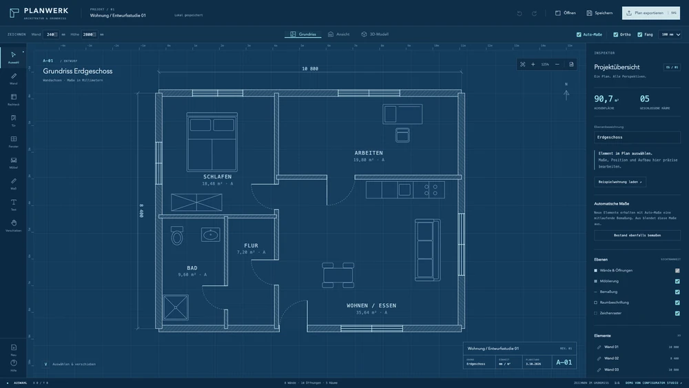 Planificateur de plans et 3D